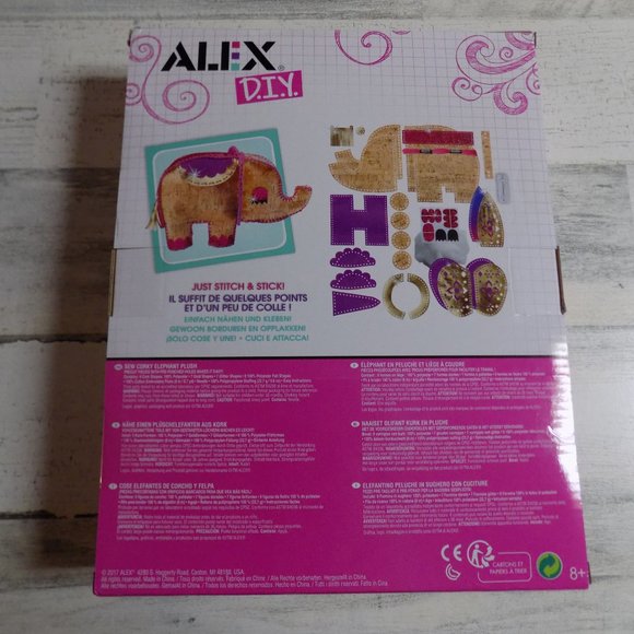 Alex DIY Sew Corky Elephant Plush Kids Art & Craft - Picture 3 of 4